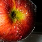 Wet apple